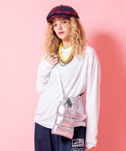 an meets zakka モコモコキルティング2WAYショルダードリンクホルダーライクハンドバッグ