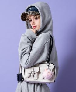 an meets zakka コーティングピグメントキャンバスロングハンドルミニボストンバッグ