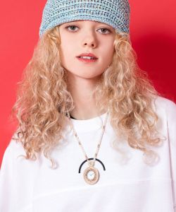 an meets zakka パールチェーンペンダントウォッチ