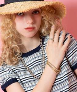 an meets zakka 3連ラインストーンブレスレット