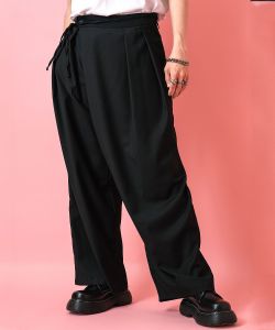 a.p.o.v.  ロングコードベルトワイドラップパンツ