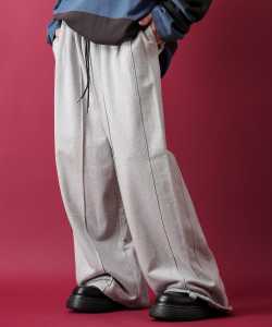 a.p.o.v. -ankoROCK's select- センタープリーツスーパーワイドスウェットパンツ