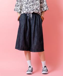 a.p.o.v. -ankoROCK's select- 無加工デニムワイドハーフパンツ