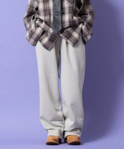 a.p.o.v. ２タックピグメントワイドスウェットパンツ