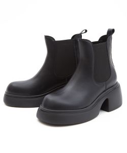 a.p.o.v. スムースレザー厚底サイドゴアブーツ