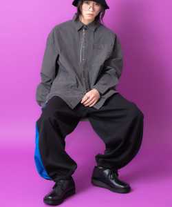 a.p.o.v.  マット合成皮革センターシーム厚底ブーツ