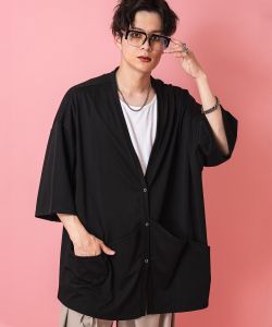 a.p.o.v. -ankoROCK's select- ビッグポケットオーバーサイズ半袖カーディガン / メンズ レディース カットソー