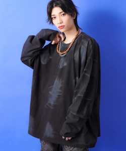a.p.o.v.  ダートスプレーペイントカットソー