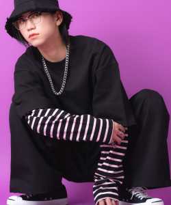 a.p.o.v. -ankoROCK's select- ボーダースリーブフェイクレイヤードスウェットカットソー