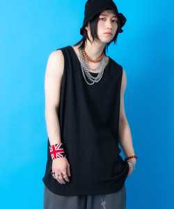 a.p.o.v. -ankoROCK's select- Uネックスーパービッグシルエットコットンタンクトップ