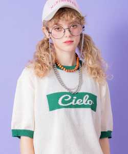 a.p.o.v.  ボックスロゴリンガーパイルニットTシャツ