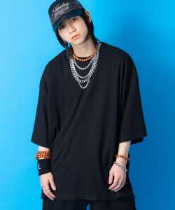 a.p.o.v.  スーパーオーバーサイズワッフルTシャツ