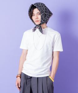 a.p.o.v.  短丈スリムTシャツ