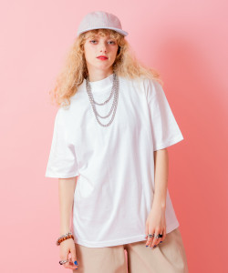【セール】 a.p.o.v. -ankoROCK's select- モックネックルーズTシャツ