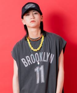 a.p.o.v. -ankoROCK's select- ナンバリングプリントピグメントオーバーサイズノースリーブ