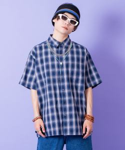 a.p.o.v.  ブロックチェックシャツ