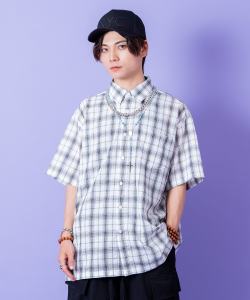 a.p.o.v.  コットンチェックシャツ