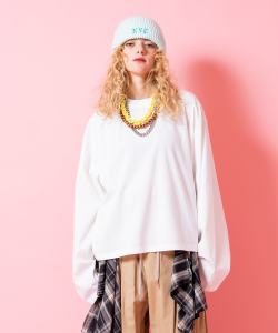 a.p.o.v. オーバーサイズクロップド丈カットソー