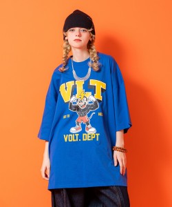 a.p.o.v. マッスルキャラプリントスーパーオーバーサイズコットンTシャツ