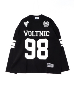a.p.o.v. オーバーサイズナンバリングプリントラグビーロングTシャツ