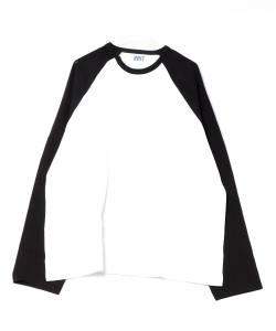 a.p.o.v. オーバーサイズ斜めヘンリーネックラグランロングTシャツ