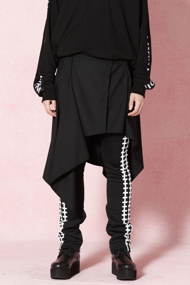 深緑(ふかみどり) 【希少】ifsixwasnine アシンメトリー巻きスカート