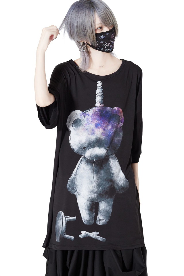 前後首つり中島さんTシャツ -メガビッグ- ankoROCK(アンコロック  