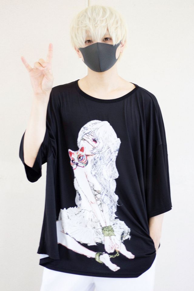稲荷兄弟×ankoROCK ダーティー稲荷ガールズ『凌』監禁Tシャツ 