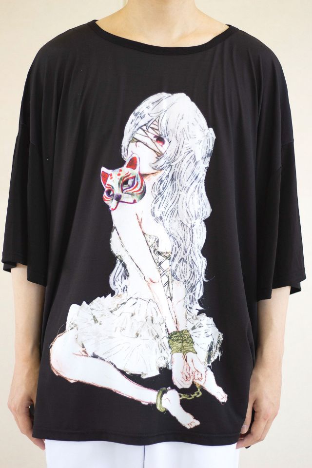 稲荷兄弟×ankoROCK ダーティー稲荷ガールズ『凌』監禁Tシャツ 