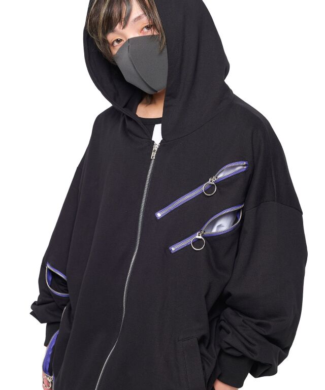 しにがみスパンキーリングジップパーカー -オーバーサイズ- ankoROCK 