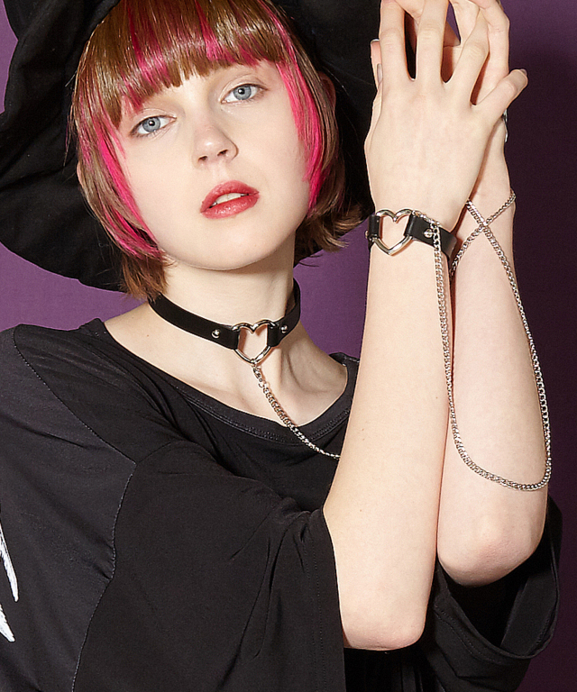 ハート奴隷チョーカー Ankorock アンコロック メンズ レディース ユニセックス ステージ 衣装 ハート奴隷チョーカー Ankorock アンコロック メンズ レディース ユニセックス ステージ 衣装