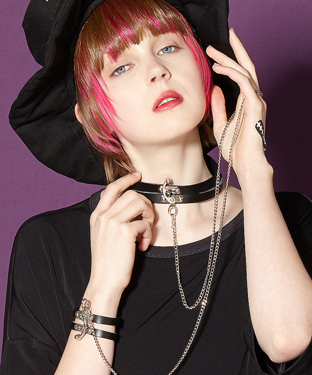 ★新品タグ付き★RoseTiara★ケープ★ポンチョ★アンゴラ★フォックス★LL カバンフック奴隷チョーカー ankoROCK(アンコロック) メンズ