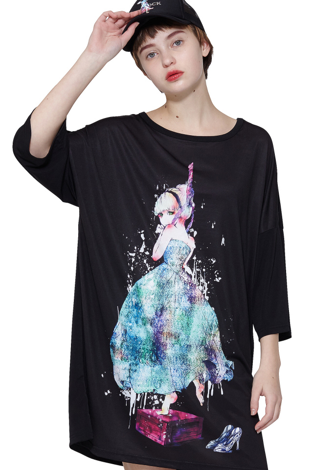 Ankorock首つりシンデレラｔシャツ メガビッグ Ankorock アンコロック メンズ レディース ユニセックス ステージ 衣装