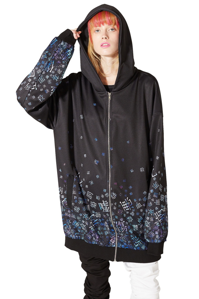 病みかわいいバラバラパーカー スーパービッグ Ankorock アンコロック メンズ レディース ユニセックス ステージ 衣装