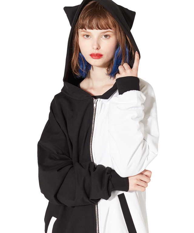 Pandaネコ耳パーカー スーパービッグ Ankorock アンコロック メンズ レディース ユニセックス ステージ 衣装