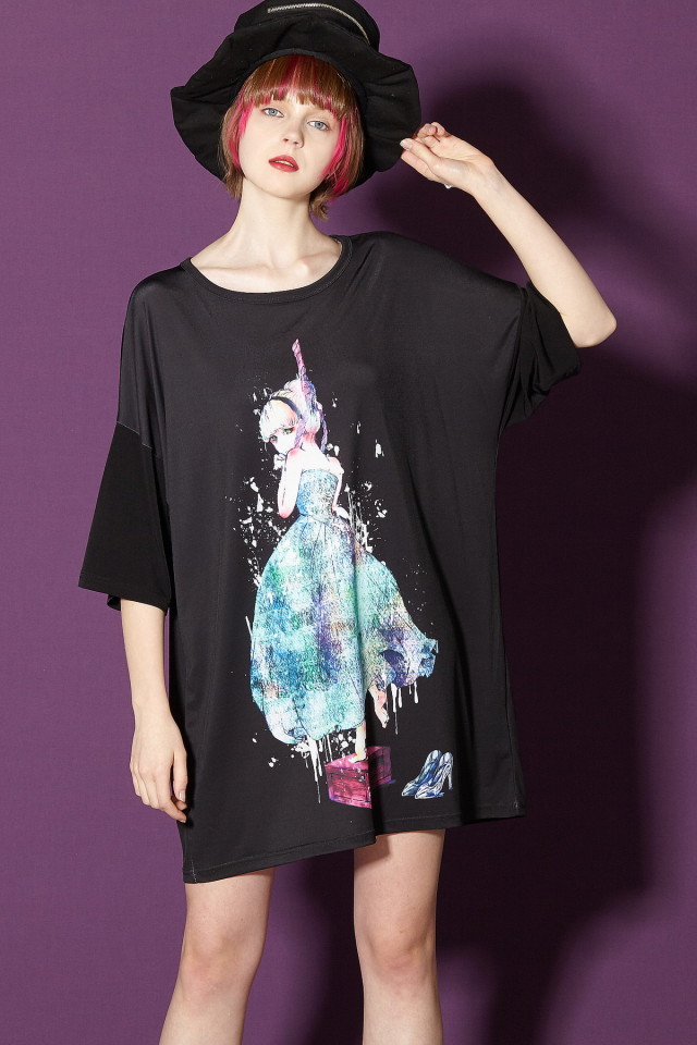 前後首つりシンデレラｔシャツ メガビッグ Ankorock アンコロック メンズ レディース ユニセックス ステージ 衣装