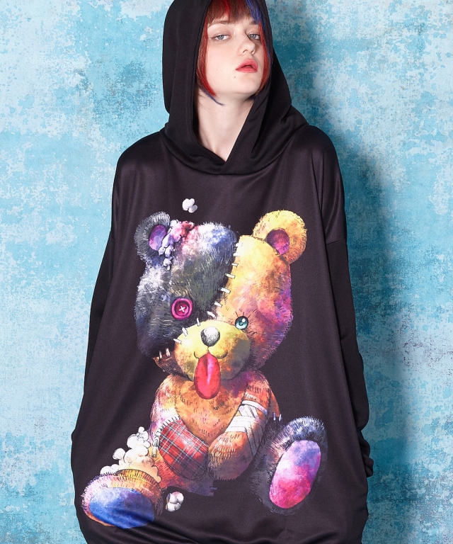 ダブルフロントパーカー アバンギャルドジャージー -スーパービッグ