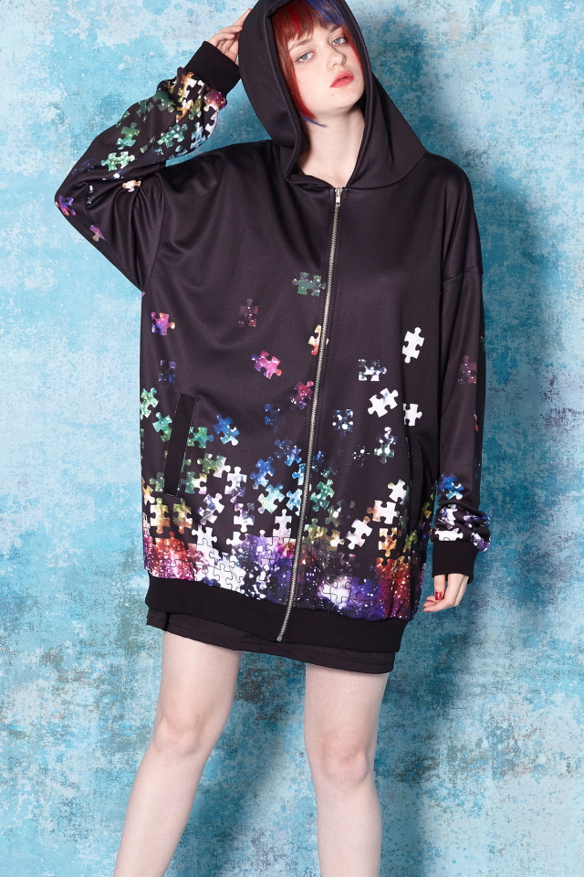 ギャラクシーバラバラパズルパーカー -スーパービッグ- ankoROCK  