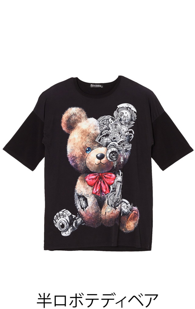 半ロボテディベアｔシャツ メガビッグ Ankorock アンコロック メンズ レディース ユニセックス ステージ 衣装