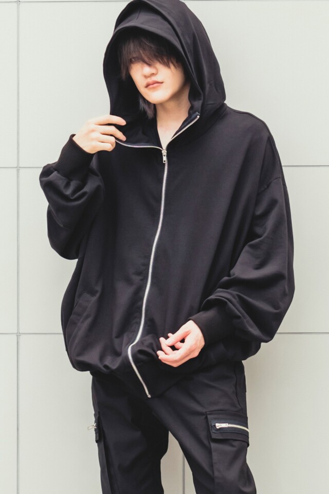 ダブルフードパーカー オーバーサイズ Ankorock アンコロック メンズ レディース ユニセックス ステージ 衣装