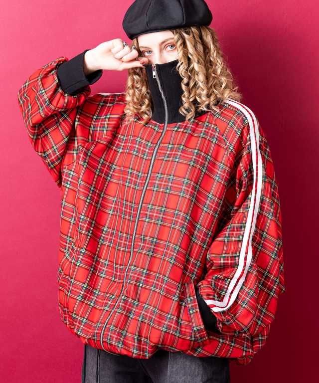 VETEMENTS 赤と黒のチェック フランネルジャケット VETEMENTS 赤と黒の