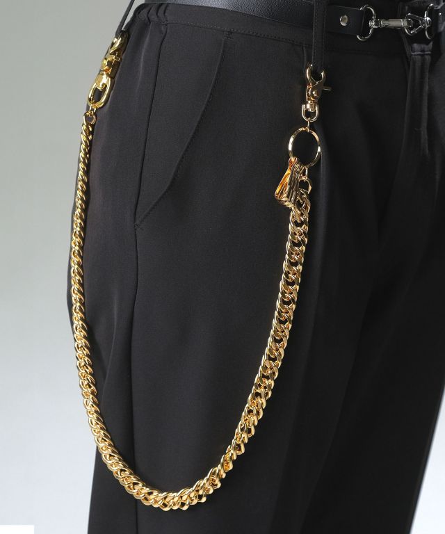 US アス 極太 喜平チェーン ウォレットチェーン 34cm