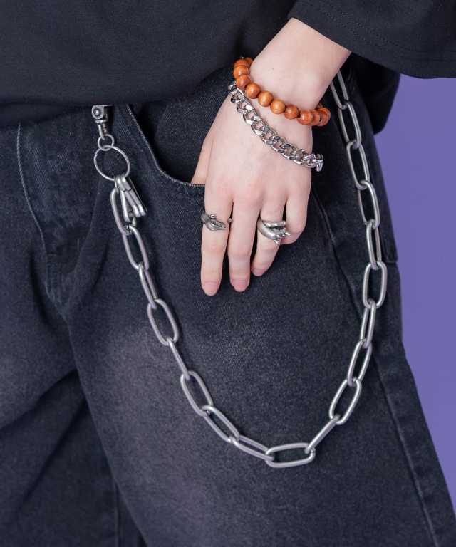 A&G ウォレットチェーン WALLET Chain 希少 レア（シルバー 