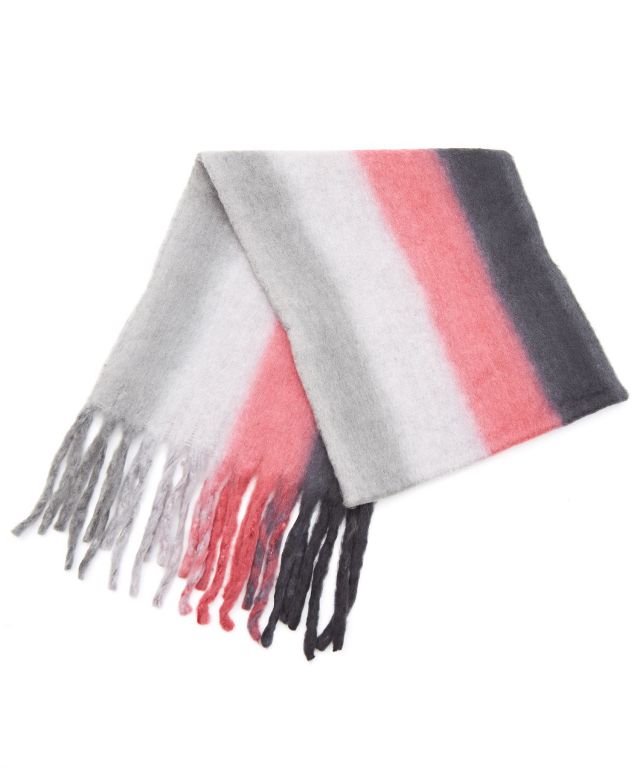 グラデーションモヘアタッチ大判フリンジマフラー ankoROCK(アンコ  