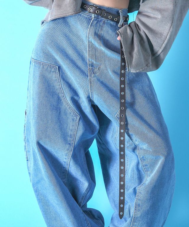 ANN DEMEULMEESTER スタッズ・ロングベルト ハトメスタッズロングベルト ankoROCK(アンコロック) メンズ