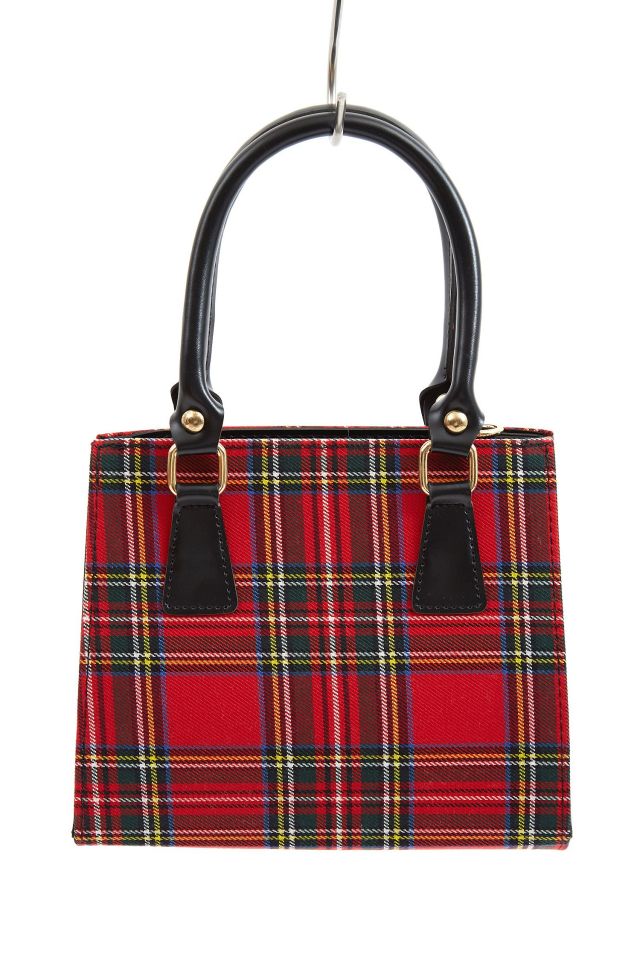 an meets zakka タータンチェック柄2WAYショルダーミニハンドバッグ 