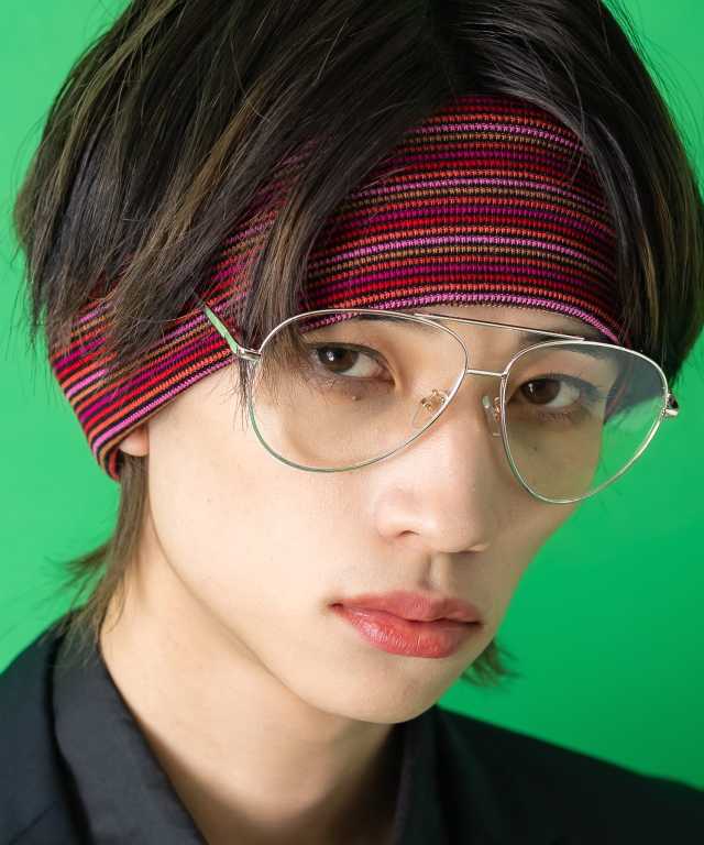 ティアドロップメガネ / 伊達眼鏡 / メガネ / クリアレンズ ankoROCK