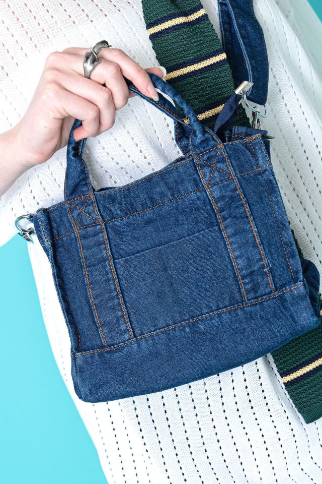 No.539【DENIM✖️ドラム缶型ショルダーバッグ✨】2wayデニムリメイク 