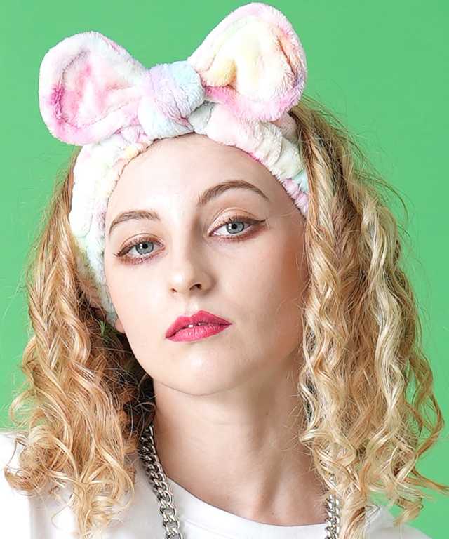 もこもこコットンキャンディーリボンヘアバンド / ヘッドドレス