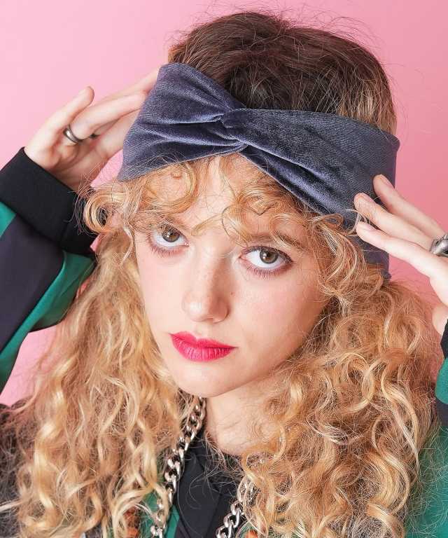 ベロアクロスターバンヘアバンド / レディース メンズ ユニセックス